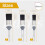 Harris Harris Seriously Good 3 Pack Gloss Flat Brush Set, 1in, 1.5in, 2in, Angled 3