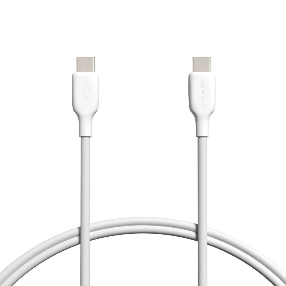 Amazon Basics USB-C to USB-C 2.0 Charger Cable, 480Mbps, 0.9m
