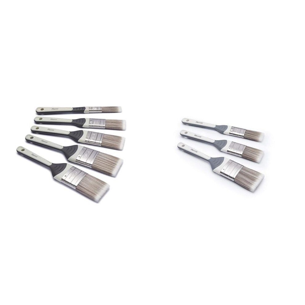 Harris SGOOD Paint Brushes - 5 Pack & Walls/Ceilings Brushes - 3 Pack