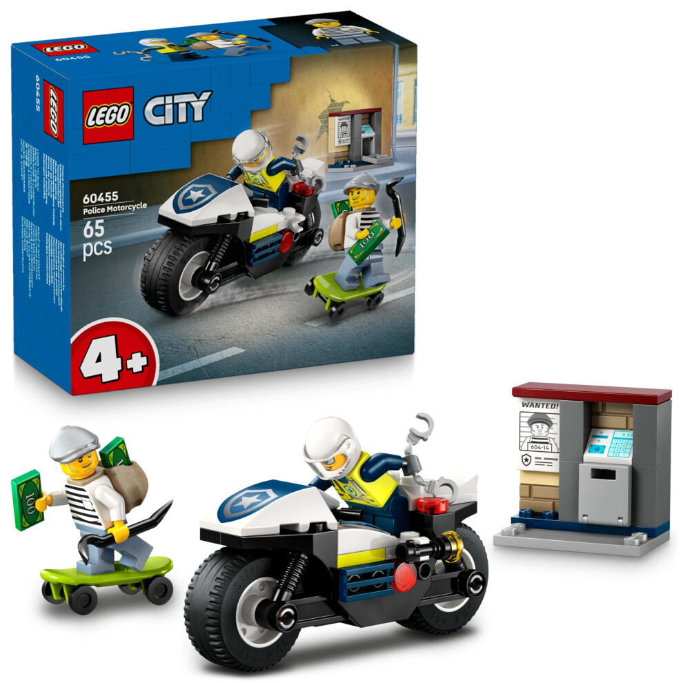 Lego City Police Motorcycle Chase 60455