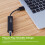 Amazon Amazon Basics USB 3.0 to 10/100/1000 Gigabit Ethernet Internet Adapter, Black, 1-Pack 2