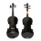 Elegant Full-Size 4/4 Black Electric Acoustic Violin with Case & Bow - 6 Strings 1
