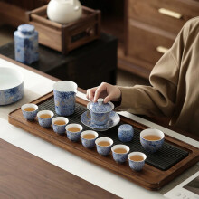 Elegant Ceramic Tea Set: Chinese Ceremony & Matcha Travel Service with English Afternoon Tea Strainer and Warmer