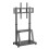 Adjustable Mobile TV Stand with Dual Shelves and Stable Bracket 1