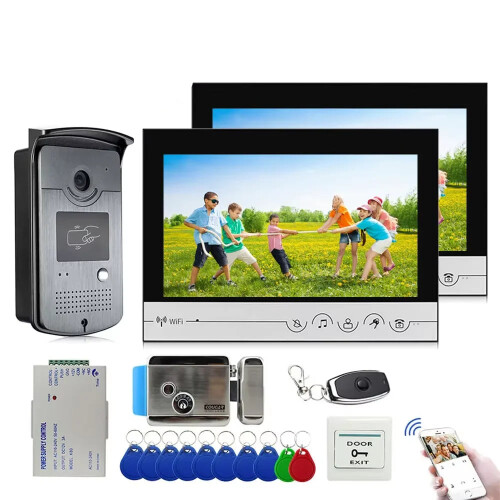 Tuya 9-Inch Wireless WiFi Smart Doorbell with Camera & App-Controlled Intercom System