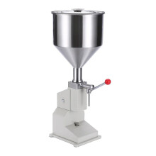 Compact Hand Press Filling Machine for Cosmetics, Honey, and Cream Liquids