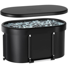 Portable Foldable Ice Bath Tub for Athletes - Multi-Layered Outdoor Cold Plunge for Family Recovery