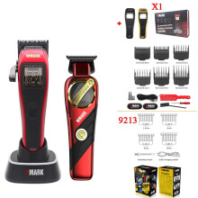 WMARK Professional Hair Clipper Set with 10,000 RPM Magnetic Levitation Vector Motor & 9,000 RPM Trimmer for Barbers