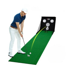 Binnen golf putting trainer: multifunctioneel mini oefenmatje en putter voor thuis golftraining - Model TL033