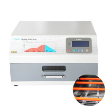Compact RF A250 Digitale Reflow Oven met Hot Air Cyclus Verwarming, 1600W Benchtop Soldeersysteem voor PCB SMT Productielijn