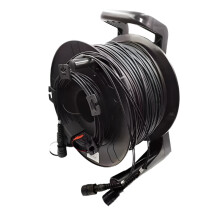 Durable Outdoor Armored Fiber Patch Cord - 4 Core Singlemode, LC-LC, TPU, 5mm, Waterproof, with PCD310 Drum (100m, 120m, 150m, 200m)