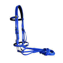 Premium Equestrian Set: PVC Horse Girth & Bridle with Stainless Steel Bits and Rein