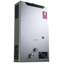 Portable 8L 16kW LPG Propane Tankless Water Heater with Shower Head Kit – Instant Hot Water Solution for Camping