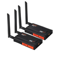 1080p HDMI Wireless Extender & Display Adapter Kit for Camera Live Streaming - 200m Range Video Transmitter & Receiver for Laptop/PC to TV