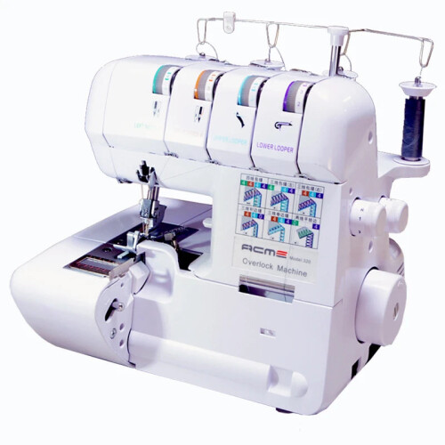 Compact Multi-Functional Overlocking Machine with Mullet Edge Capability - 3 to 4 Line Automatic Stitching