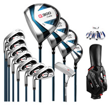 PGM G300 Mannen Linkshandige Golfclub Set - 12-delige Titanium Alloy & Carbon IJzeren met Driver, Hout, Putter, Sand Wedge en Golf Tas (MTG0