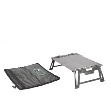 Ultralight Carbon Fiber Mini Camping Table & Folding Stool - 410g Dual Use for Hiking, Trekking, and Outdoor Adventures