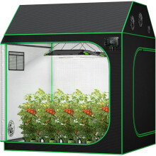 Premium 5x5 groeitempel met observatievenster en vloertrog voor hydrocultuur binnentuin