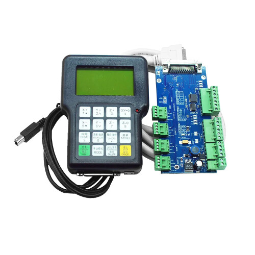 RZNC 0501 DSP Controller: 3-Axis System for CNC Router with Handheld Remote & English Manual