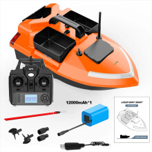 MBLN 40GPS RC Fishing Bait Boat - 2KG Load, 500M Range, Night Light, Auto-Return & Route Correction