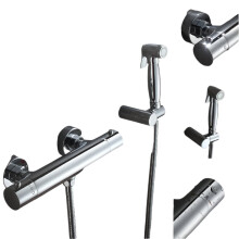 Elegant Brass Thermostatic Bidet Faucet - Premium Bathroom Accessory