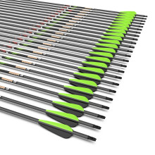 Sanlida Dragon 9 Hunting Arrows - 24 Pack for Compound Bow with Multiple Spine Options