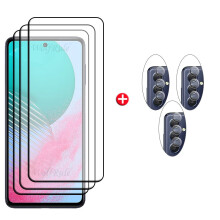 6-in-1 Volledige Lijm 9H HD Schermbeschermer & Lensglas voor Samsung Galaxy M54