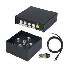 AS104 automatische HF-shortgolfantenne schakelaar met AC104 radio-bandkoppeling en AC104N webafstandsbediening