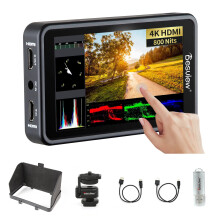 Desview R5II 5,5-inch Camera Veldmonitor - 800nit Hoog Helderheid, Full HD Touchscreen, 1920x1080, 3D LUT, HDMI DSLR Monitor