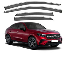 Mercedes-Benz GL Class & GLC Coupe Raamvisor Set (2012-2025) - 4 stuks PVC Auto Accessoires