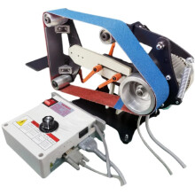 Geüpgradede elektrische riemschuurmachine 915x50mm met verticale/horizontale polijst- en slijpfunctie, borstelloze servomotor, 220V