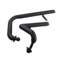 Yamaha Virago 125/250 Chrome Black Dual Exhaust System with Twin Slash Cut Mufflers