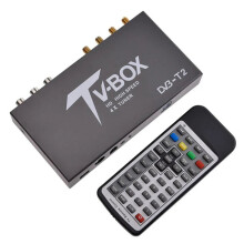 Kunfine HDTV Car DVB-T2 DVB-T Multi PLP Digital TV Receiver - Automobile DTV Box with 4 Tuner Antenna & HDMI for High-Speed HDTV in Russia