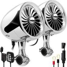 Aileap SPK350S 300W Waterdichte Bluetooth Motorfiets- en ATV-luidspreker met ingebouwde versterker, USB, AUX en MP3-compatibiliteit