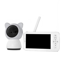 5-Inch LCD Wireless WiFi Baby Monitor with Remote Monitoring & 2-Way Talk - Portable Baby Surveillance Camera