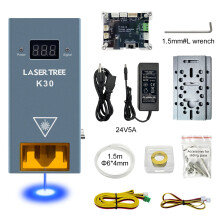 Laser Tree K30 30W Blue Light Laser Module with 6 Diodes & Air Assist for Engraver Cutter Machines - 450nm