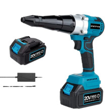 18V Cordless Brushless Rivet Gun with LED Light - Compatible with Makita 18V Battery