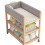 Premium Beech Wood Diaper Changing Table with Solid Wood Frame & Cotton Mat 1