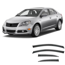 Strakke zijruitbeschermer visors voor Suzuki Kizashi (2009-2018, 2021) - Verbeterde overkappingen en schuilplaatsen