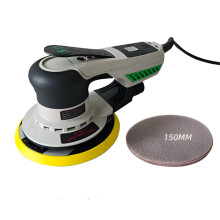 ATPro 6-inch elektrische borstelvrije schuurmachine - 150 mm stofvrije schuurmachine voor auto, plaatmetaal, meubels en hout