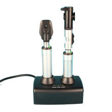 Oplaadbare oogheelkundige oftalmoscoop en retinoscoop combo set met aluminium koffer - Model YZ24B YZ11D
