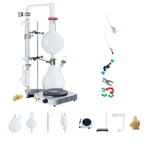 Versatile Essential Oil Extraction & Distillation Kit with Graham Condenser - 500ml, 1000ml, 2000ml Capacity