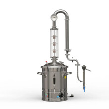 HOOLOO CT20S Kristallen Kolom Thuisdistillatieapparaat - Premium Alcoholen Stookketel voor het maken van brandy, whisky, rum en gin
