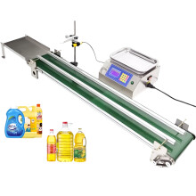 Automatische grote doorstroom shampoo- en conditionervulmachine met transportband voor olijfolie en pasta-producten