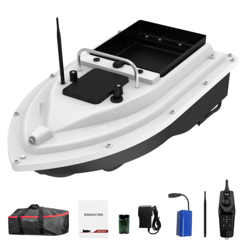 Advanced Wireless GPS RC Bait Boat with 500m Range & Automatic Return - 12000/18000mAh Battery