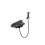 Gray Finished Wall Mounted Waterfall Bathtub Faucet Set with Digital Display - New Arrival 1