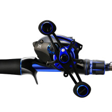 HiStar MS X Rod Combo: Fast Action High Carbon Fishing Pole with Double Brake Baitcasting Wheel & Metal Parts Alarm System
