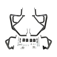 Honda CB500X/CB400X Highway Engine Guard Crash Bar Protector - Mat Zwart & Zilver (Modellen 2019-2023)