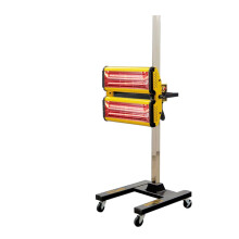 Compacte 12-inch korte golf infrarood mobiele verf baklamp voor autospuitwerk - 220V