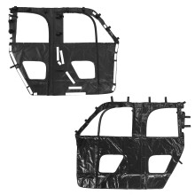 kemimoto UTV zachte bovenportieren cabine-afsluiting voor Polaris Ranger XP 1000 Crew (2019-2024) - UV-bestendige bescherming